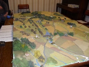 Qautre Bras set-up from the east....